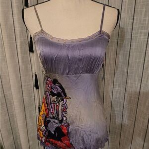 SPY Lavender Tank Top with Vibrant Graphic